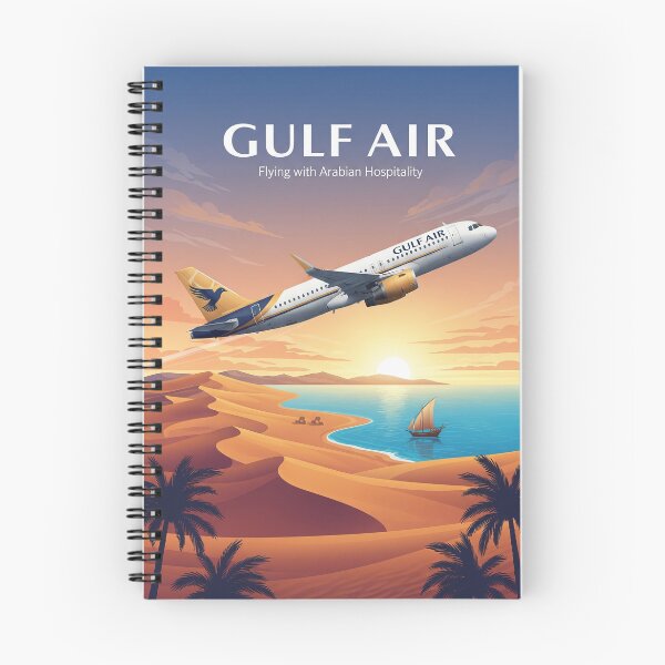 Item preview, Gulf Air Travel Poster designed and sold by Skyframe Aviation.