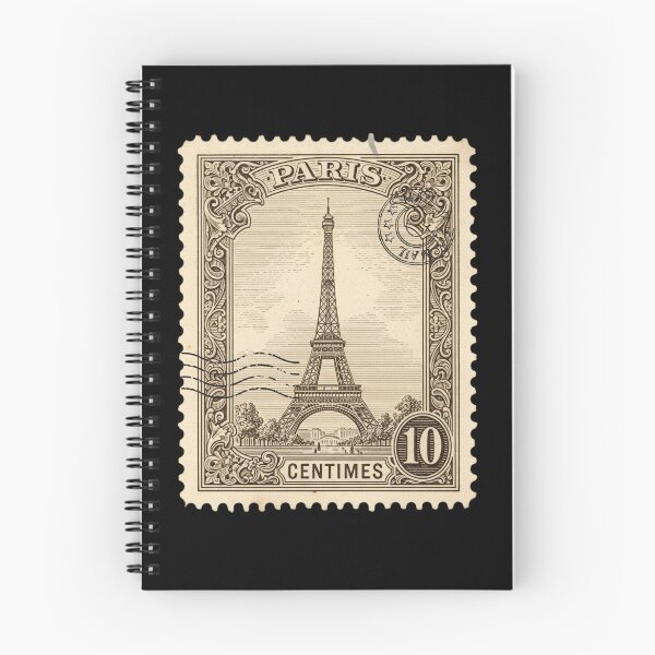 Item preview, Paris Vintage Postage Stamp Illustration designed and sold by DreamiCanvas.
