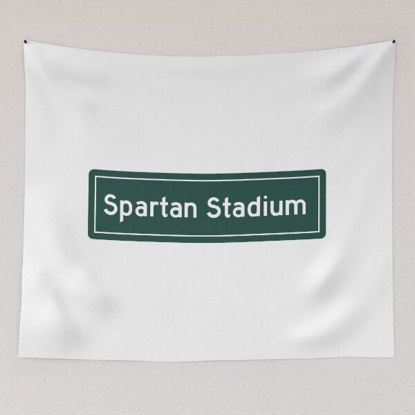 Item preview, Michigan State Spartan Stadium Street Sign designed and sold by allthingscrafts.