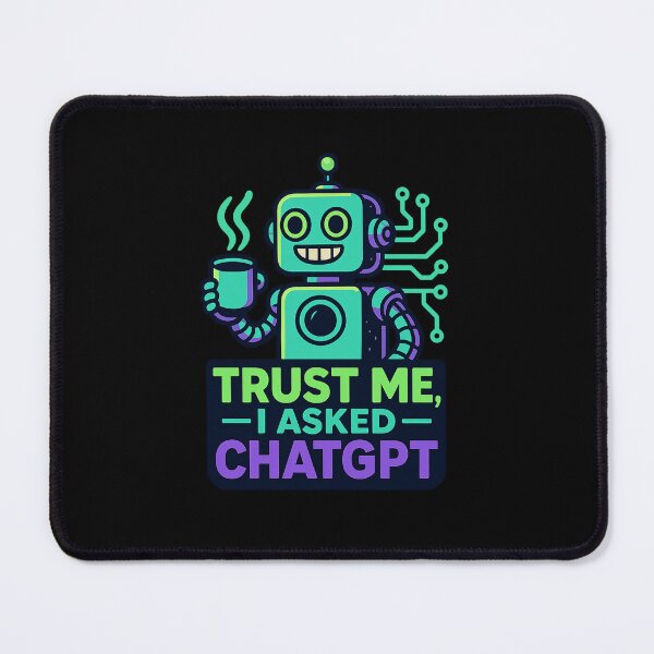 Item preview, Trust Me I Asked ChatGPT – Funny AI & Tech Retro Robot T-Shirt designed and sold by fadouades.