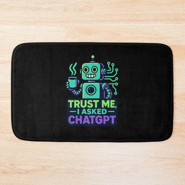 Item preview, Trust Me I Asked ChatGPT – Funny AI & Tech Retro Robot T-Shirt designed and sold by fadouades.