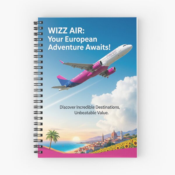 Item preview, Wizz Air Travel Poster designed and sold by Skyframe Aviation.