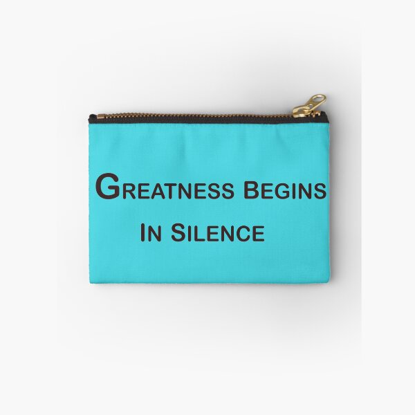 Item preview, Greatness Begins in Silence – Powerful Minimal Quote Design designed and sold by ArtNestVerse.