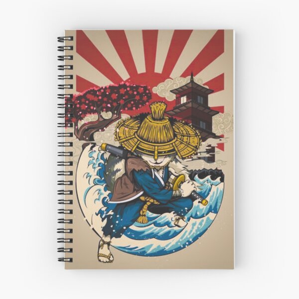 Artikelvorschau, Samurai-Krieger, aufgehende Sonne – Illustration im japanischen Anime-Stil entworfen und verkauft von Rechtop.