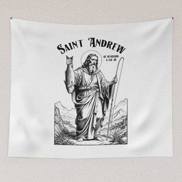 Item preview, Fishing Fisherman Patron Saint Andrew Funny Fish Catch designed and sold by GrandeDuc.