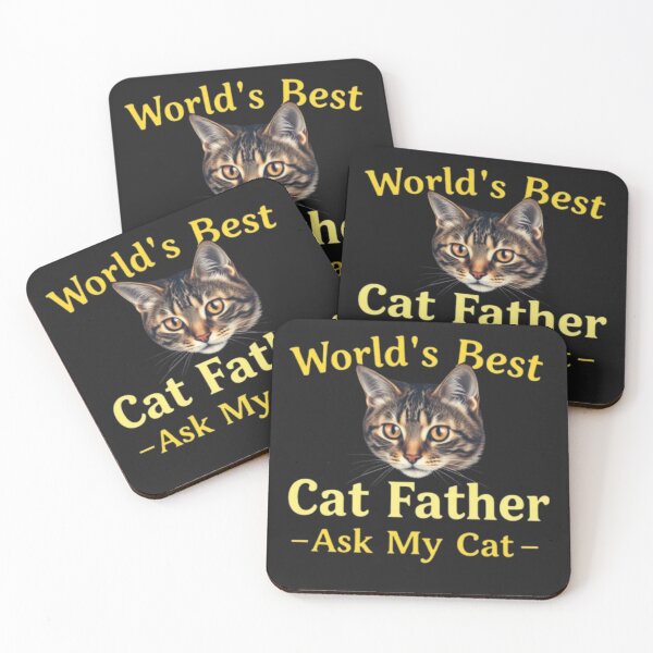 Item preview, World’s Best Cat Father – Ask My Cat designed and sold by SSMC DREAM DESIGN.