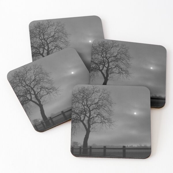 Item preview, Lonely tree under a veiled sky designed and sold by Schoenenwald — Art Japonais, Zen & Nature.