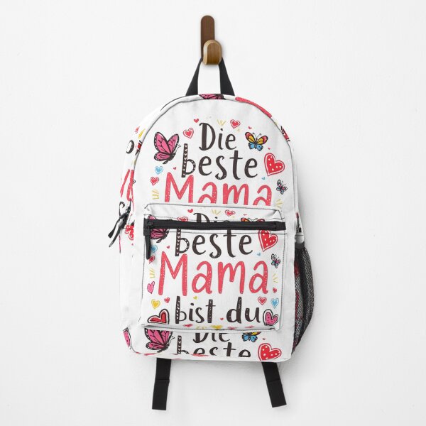 Artikelvorschau, Die beste Mama bist du – Buntes Herz & Schmetterling Design entworfen und verkauft von ParaSiempreS.