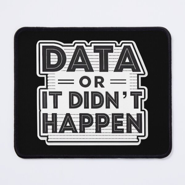 Item preview, Data or It Didn’t Happen – Bold Block Lettering with Glitch Effect designed and sold by VividOrganica.