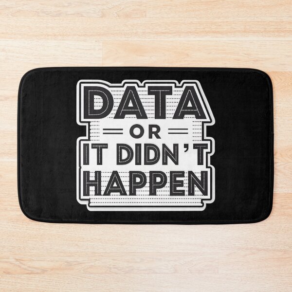 Item preview, Data or It Didn’t Happen  – Bold Block Lettering with Glitch Effect designed and sold by VividOrganica.