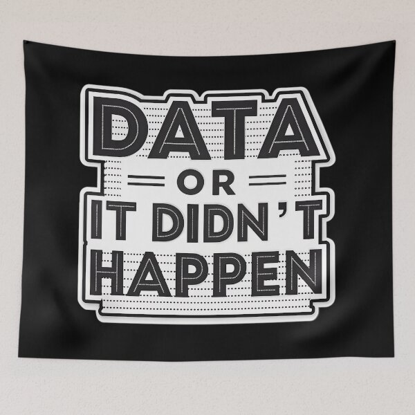 Item preview, Data or It Didn’t Happen  – Bold Block Lettering with Glitch Effect designed and sold by VividOrganica.