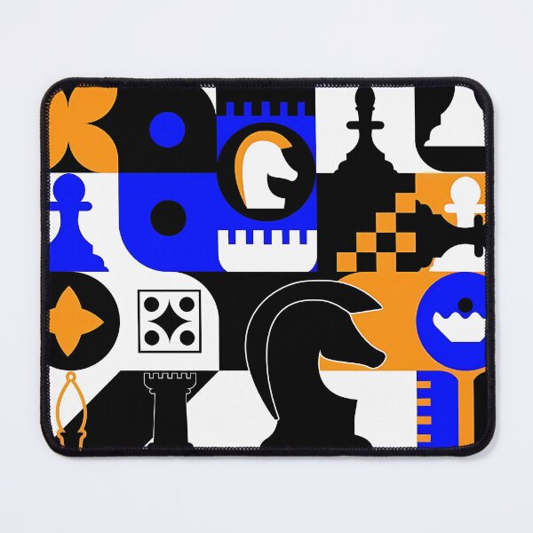 Item preview, Abstract Chess Pattern with Geometric Shapes designed and sold by darkskinbender.