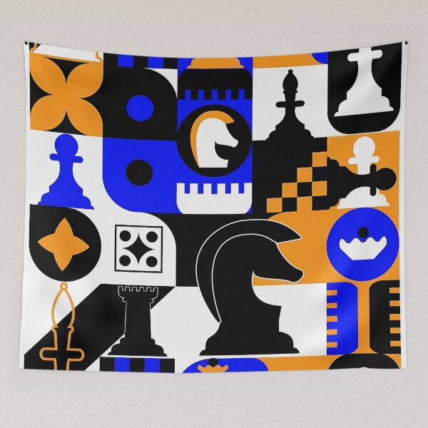 Item preview, Abstract Chess Pattern with Geometric Shapes designed and sold by darkskinbender.