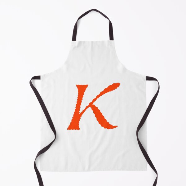 Item preview, Electric Orange Letter K – Spiky Script Calligraphy designed and sold by uncoXab.