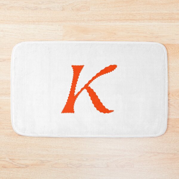 Item preview, Electric Orange Letter K – Spiky Script Calligraphy designed and sold by uncoXab.