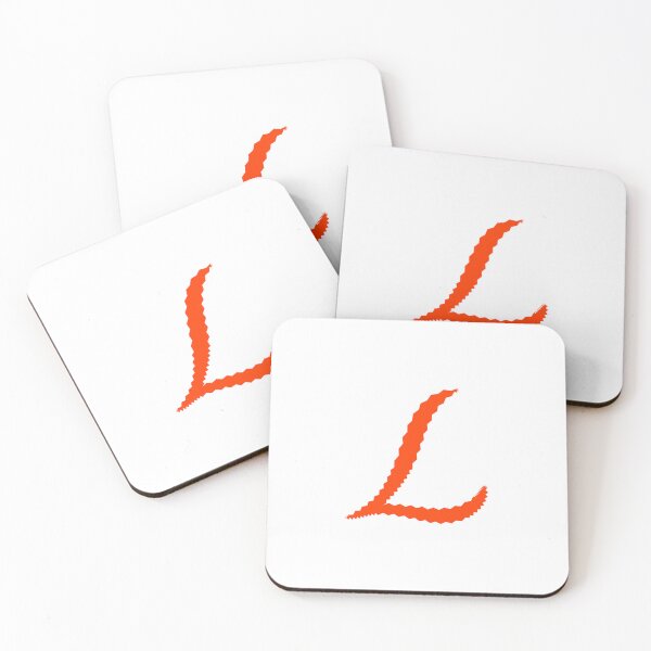 Item preview, Electric Orange Letter L – Spiky Script Calligraphy designed and sold by uncoXab.