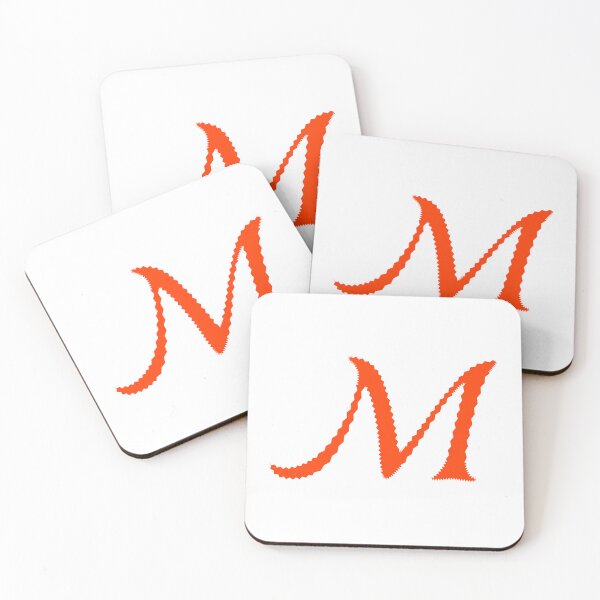 Item preview, Electric Orange Letter M – Spiky Script Calligraphy designed and sold by uncoXab.