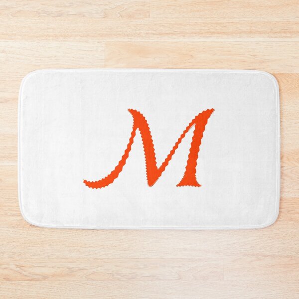 Item preview, Electric Orange Letter M – Spiky Script Calligraphy designed and sold by uncoXab.