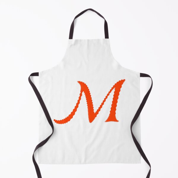Item preview, Electric Orange Letter M – Spiky Script Calligraphy designed and sold by uncoXab.