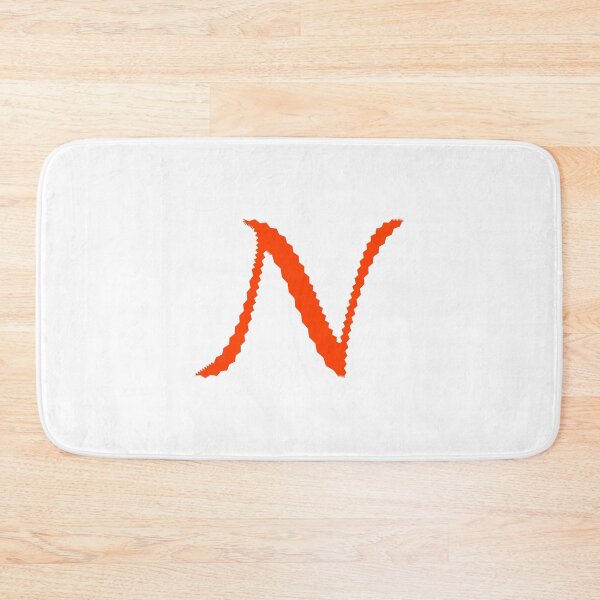 Item preview, Electric Orange Letter N – Spiky Script Calligraphy designed and sold by uncoXab.
