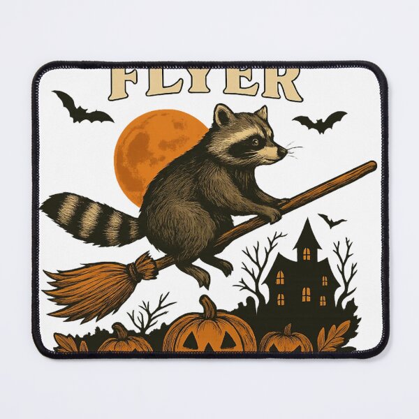 Item preview, Frequent Flyer – Halloween Raccoon designed and sold by CloydRueck.