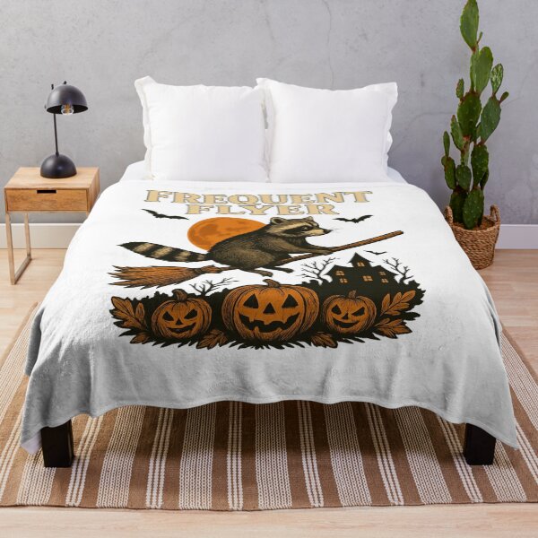 Item preview, Frequent Flyer – Halloween Raccoon designed and sold by CloydRueck.