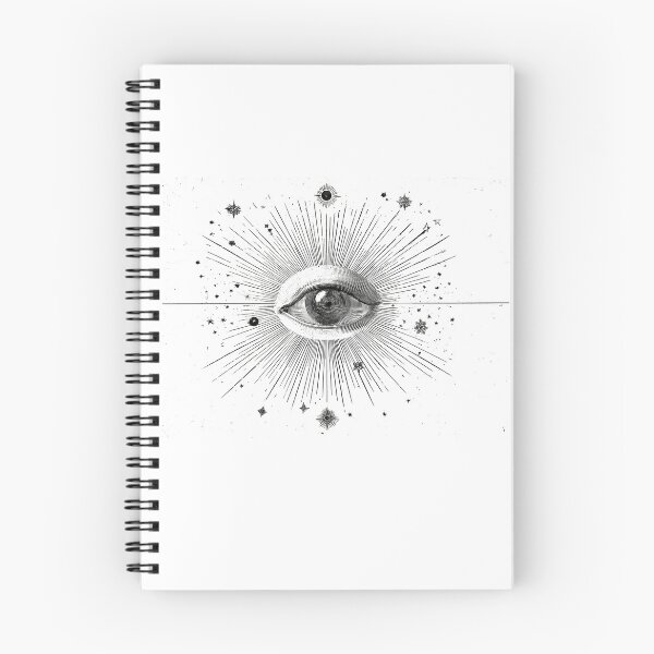 Item preview, Vintage Celestial Eye with Radiant Stars designed and sold by HEXANDGLOSS.