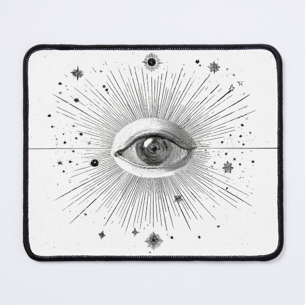 Item preview, Vintage Celestial Eye with Radiant Stars designed and sold by HEXANDGLOSS.