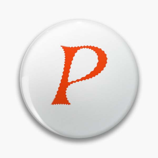 Item preview, Electric Orange Letter P – Spiky Script Calligraphy designed and sold by uncoXab.