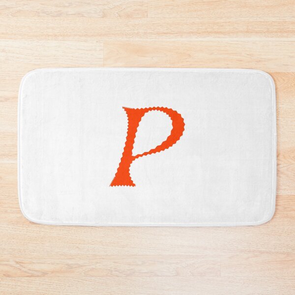 Item preview, Electric Orange Letter P – Spiky Script Calligraphy designed and sold by uncoXab.