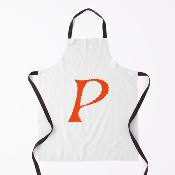 Item preview, Electric Orange Letter P – Spiky Script Calligraphy designed and sold by uncoXab.