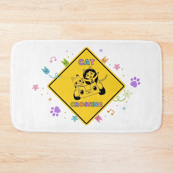 Item preview, Ameowzing Cat Crossing Sign with Gabby and Pandy designed and sold by YonderAndBeyond.