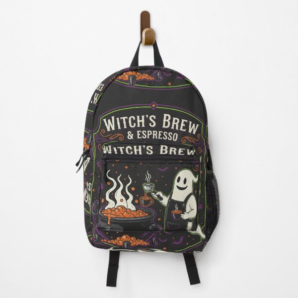 Item preview, Witch's Brew & Espresso T-Shirt - Halloween Coffee Lover Ghost Barista designed and sold by alkareem-ca.