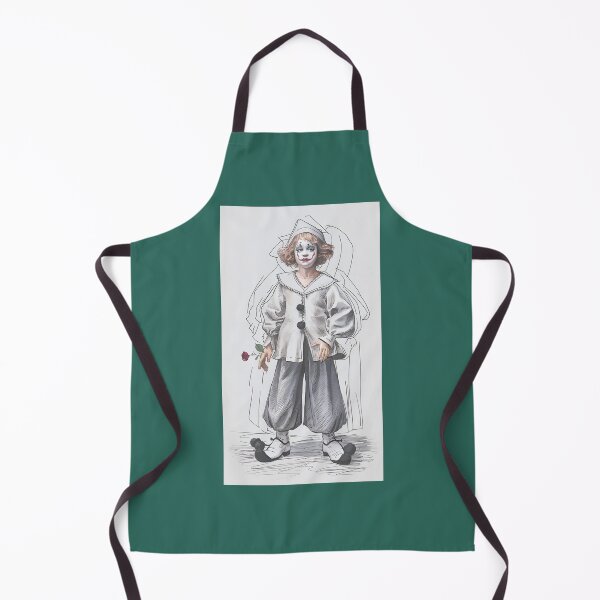 Item preview, Melancholy Pierrot Clown with Red Rose designed and sold by Anthony Alvarez.