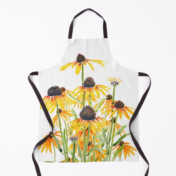 Item preview, hand painted yellow black eyed Susan gloriosa daises watercolour 2025 version 2 designed and sold by ColorandColor.