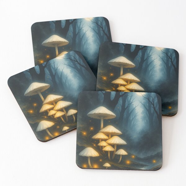 Item preview, Moonlit Grove of Lantern Caps designed and sold by The Rogue Mark .
