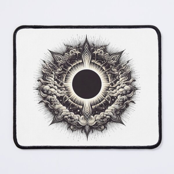 Item preview, Ornate Solar Eclipse Mandala Art designed and sold by Apex Designs.
