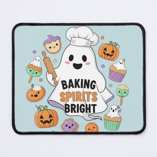 Item preview, Funny Halloween Baking Ghost - Baking Spirits Bright designed and sold by alkareem-ca.