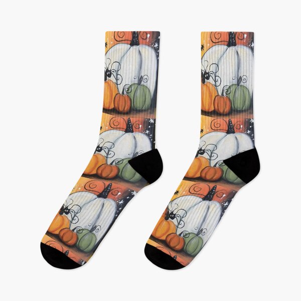 Item preview, Join the Halloween Fun with Playful Pumpkins Swirling Bats and Spooky Spiders designed and sold by OlfactoART Studio.