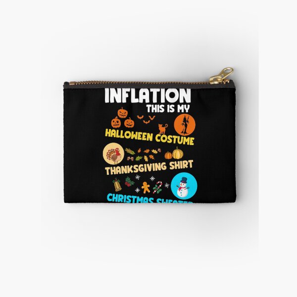 Item preview, Due to Inflation Shirt – Funny Halloween Costume Thanksgiving Christmas Sweater designed and sold by Alluka Brand.