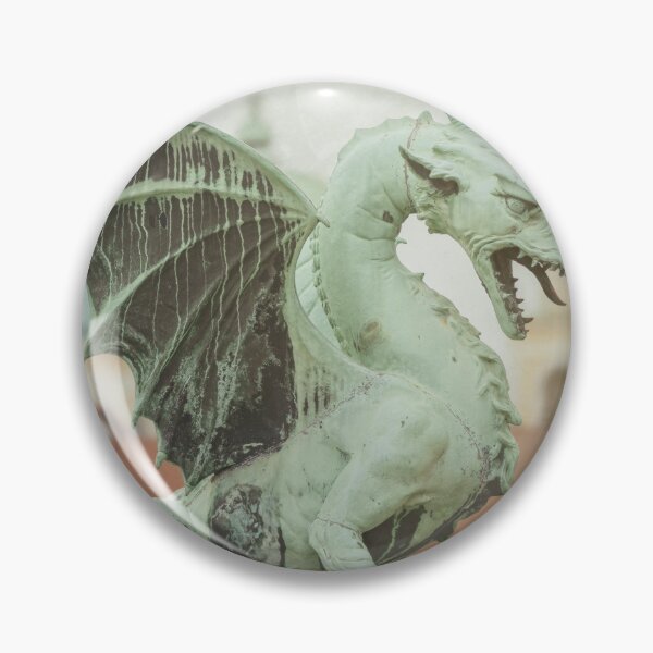 Item preview, Dragon Bridge Statue 2 Ljubljana Slovenia designed and sold by PhotoArt by Joan Carroll.