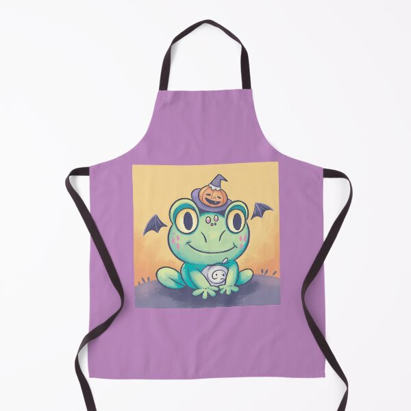 Item preview, Cute Halloween Frog With Pumpkin Hat designed and sold by Samantha Graham.