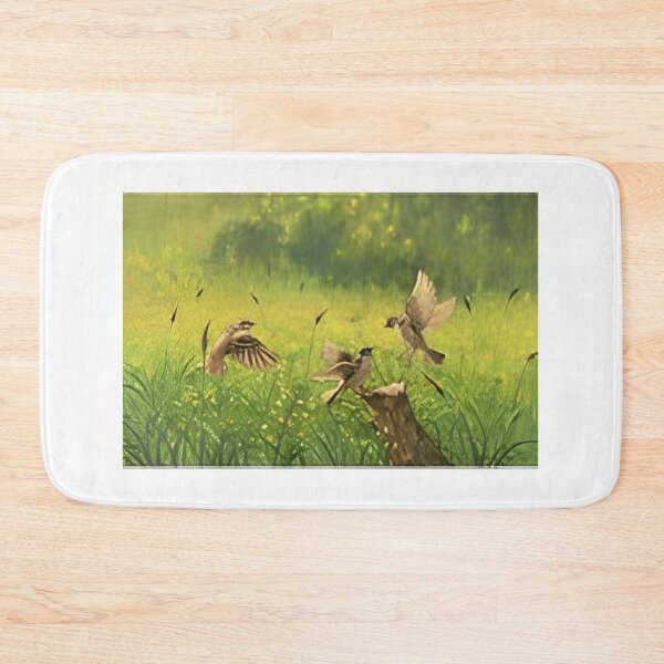 Item preview, 48 Flight of the Meadow Sparrows Over Golden Grass designed and sold by MacNokes207.