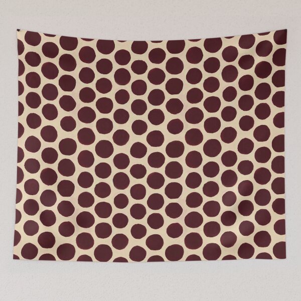 Item preview, Autumn Dots - XL Polka Dots Maroon designed and sold by Pilar Bidó.