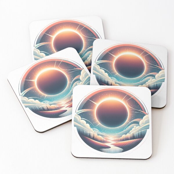 Item preview, Serene Solar Eclipse Landscape Art designed and sold by Apex Designs.