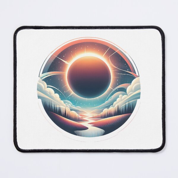 Item preview, Serene Solar Eclipse Landscape Art designed and sold by Apex Designs.