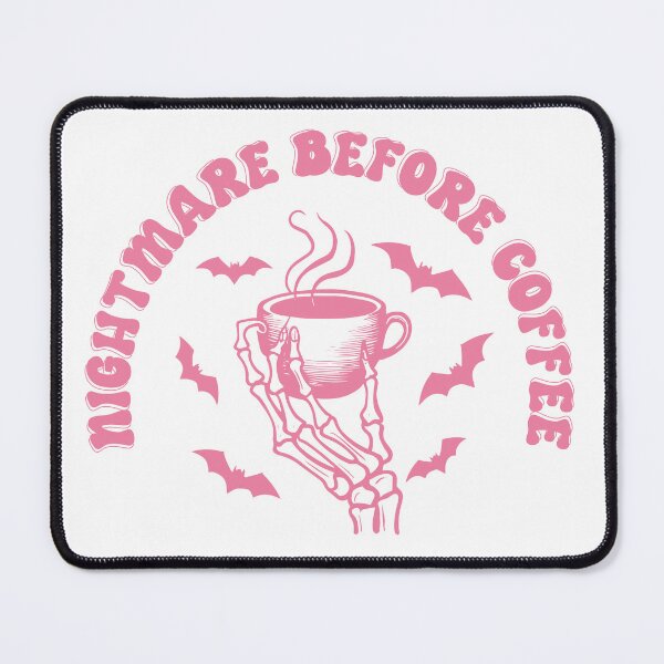 Item preview, Nightmare Before Coffee – Funny Gothic Skeleton Coffee Design designed and sold by Rechtop.