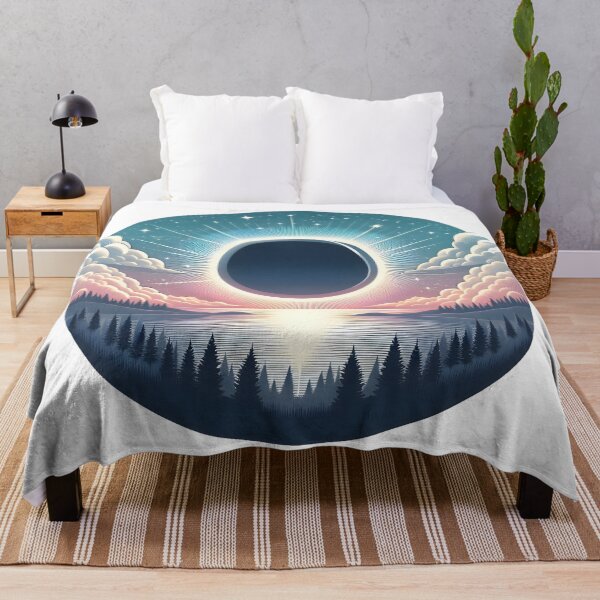 Aperçu de l'œuvre Éclipse solaire sur Forest Lake créée et vendue par Apex Designs.