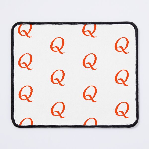 Item preview, Electric Orange Letter Q – Spiky Script Calligraphy designed and sold by uncoXab.