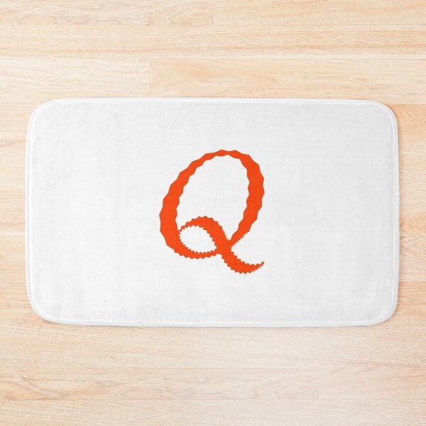 Item preview, Electric Orange Letter Q – Spiky Script Calligraphy designed and sold by uncoXab.